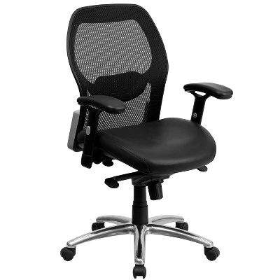 Emma And Oliver Mid-Back Super Mesh Executive Swivel Office Chair, Knee Tilt Control 6 Emma And Oliver Mid-Back Super Mesh Executive Swivel Office Chair, Knee Tilt Control - Image 4