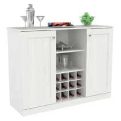 2 Doors Buffet Cabinet White - Inval -Furniture Store GUEST 828a82d1 ea85 4c06 8661 bd097d7442c5