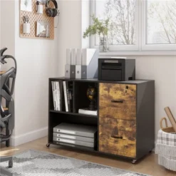 Yaheetech Mobile Letter Size Rolling File Cabinet With Drawers And Storage Shelves For Home Office -Furniture Store GUEST 8297fa59 4ffe 4bc5 8ef2 ed4be2fbea07