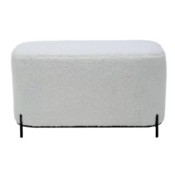 32" Modern Decorative Bench With Metal Base - WOVENBYRD -Furniture Store GUEST 83271be6 4534 4305 bc2e fc625f7127bc