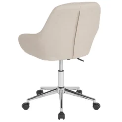 Emma And Oliver Home And Office Mid-Back Chair In Beige Fabric -Furniture Store GUEST 83e79b36 8949 4a34 8f93 bd17d21641bd