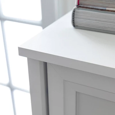 Farmhouse 5 Drawer Grooved Tall Storage Dresser White - Saracina Home 12 Farmhouse 5 Drawer Grooved Tall Storage Dresser White - Saracina Home - Image 10