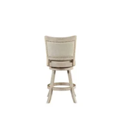 24" Melrose Swivel Counter Height Barstool Wire Brush Ivory - Boraam -Furniture Store GUEST 85781d8c ceb9 4d7a bfa9 f3ebb6180e47