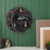 Farmlyn Creek Wooden Crescent Moon Wall Shelf, Rustic Wall Home Decor For Crystals & Essential Oils, Black, 12 X 12 X 3 In -Furniture Store GUEST 863e74f1 3788 4b6e a901 7b1860ad3a92