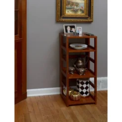 Cakewalk High Square Folding Bookcase - Regency 12 Cakewalk High Square Folding Bookcase - Regency -Furniture Store GUEST 867fb80d 82d2 4dfb 8937 2e0ec990b3f2
