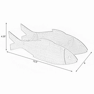 Vintiquewise Wooden Fish Shaped Vintage Decorative Single Bottle Wine Holder 7 Vintiquewise Wooden Fish Shaped Vintage Decorative Single Bottle Wine Holder - Image 5