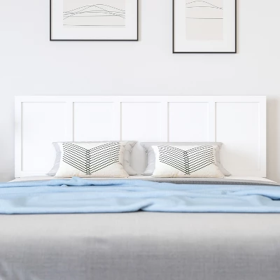 Merrick Lane Raised Panel Wooden Adjustable Headboard Only 4 Merrick Lane Raised Panel Wooden Adjustable Headboard Only - Image 2