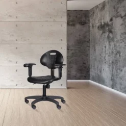 16"-21" Adjustable Height Polyurethane Task Office Chair With Arms Black- Hampden Furnishings 37 16"-21" Adjustable Height Polyurethane Task Office Chair With Arms Black- Hampden Furnishings -Furniture Store GUEST 8724690a 71ed 4be7 8947 d940592b3248