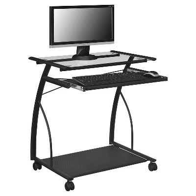 Edgeview Mobile Computer Desk - Black - Room & Joy 4 Edgeview Mobile Computer Desk - Black - Room & Joy - Image 2