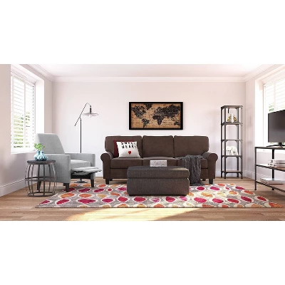 59.25" Overland Bookshelf Wood And Black Metal - Serta 11 59.25" Overland Bookshelf Wood And Black Metal - Serta - Image 9