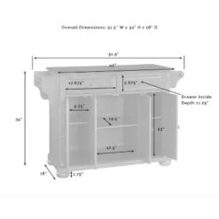 Alexandria Granite Top Full Size Kitchen Island/Cart - Crosley -Furniture Store GUEST 8800d286 9153 43dd aa44 97b0136b3d16