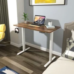 Costway Universal Tabletop For Standard & Standing Desk Frame Walnut -Furniture Store GUEST 882a9a6c a2aa 4a0d ba23 1fb800f7077a