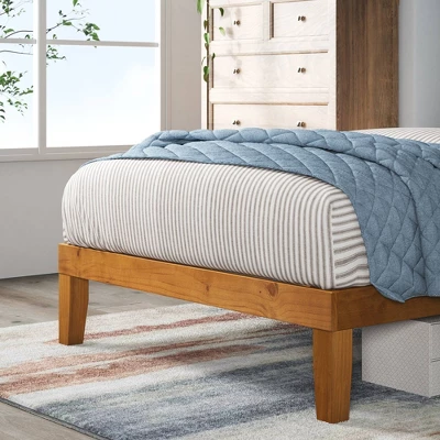 Alexia Standard Wood Platform Bed Frame Natural - Zinus 3 Alexia Standard Wood Platform Bed Frame Natural - Zinus