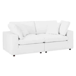 Commix Down Filled Overstuffed Vegan Leather Loveseat - Modway -Furniture Store GUEST 88af47c6 1765 4064 8296 4efd8327331c