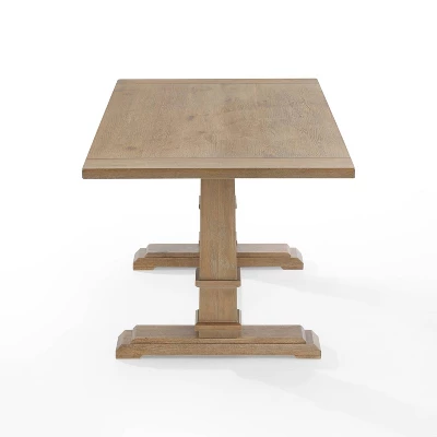 Joanna Rectangle Dining Table Rustic Brown - Crosley 5 Joanna Rectangle Dining Table Rustic Brown - Crosley - Image 3