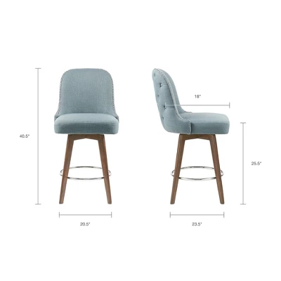 Bryant Counter Height Barstool With Swivel Seat - Madison Park 12 Bryant Counter Height Barstool With Swivel Seat - Madison Park - Image 10