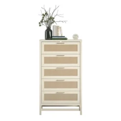 Ameriwood Home Lennon 5 Drawer Dresser, Ivory Oak And Faux Rattan 7 Ameriwood Home Lennon 5 Drawer Dresser, Ivory Oak And Faux Rattan -Furniture Store GUEST 89dd788e b3c4 46a4 a7fa 40396c20565e