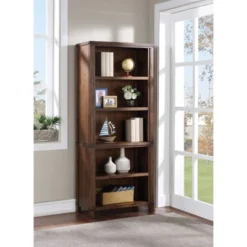 72" Baton Rouge Bookcase - OSP Home Furnishings -Furniture Store GUEST 8a2a7278 df95 4f47 a9f3 79799ffd79da