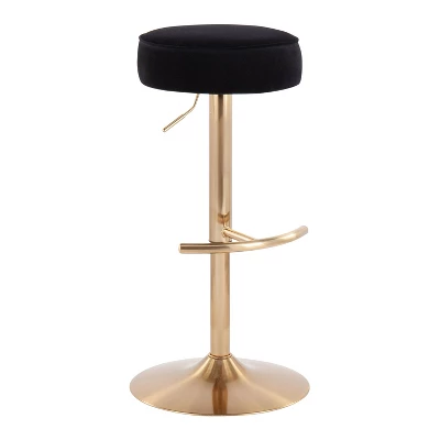 Velvet Dot Height Adjustable Barstool - LumiSource 9 Velvet Dot Height Adjustable Barstool - LumiSource - Image 7