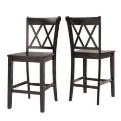 2pk 24" South Hill Double X Back Counter Height Barstools - Inspire Q -Furniture Store GUEST 8b4b73f1 1b99 4a2a b87b fc25e784c365