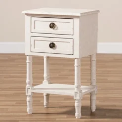 Lenore Country Cottage Farmhouse 2 Drawer Nightstand White - Baxton Studio 18 Lenore Country Cottage Farmhouse 2 Drawer Nightstand White - Baxton Studio -Furniture Store GUEST 8c4f9cfd 9007 4a24 a9d1 ac7b9863b605