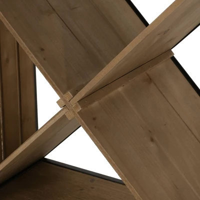 Fritsche Modern Industrial 47 Bottle Floor Wine Rack Natural/Black - Christopher Knight Home 9 Fritsche Modern Industrial 47 Bottle Floor Wine Rack Natural/Black - Christopher Knight Home - Image 7