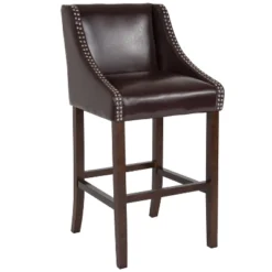 Merrick Lane Taylorsville 30 Inch Bar Height Stool With Nailhead Trim 36 Merrick Lane Taylorsville 30 Inch Bar Height Stool With Nailhead Trim -Furniture Store GUEST 8dff262c 8031 496a ac7f 0a26f7f83344
