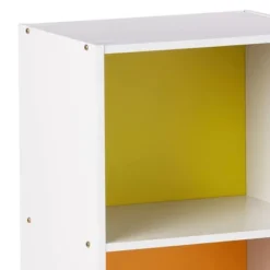 Hodedah Import 12 D X 16 W X 47 H Inch 4 Shelf Bookcase Storage Organizer Solution For Living Room, Bedroom, Or Office, White And Rainbow 7 Hodedah Import 12 D X 16 W X 47 H Inch 4 Shelf Bookcase Storage Organizer Solution For Living Room, Bedroom, Or Office, White And Rainbow -Furniture Store GUEST 8e9aea3f 14f5 4f70 adfb 50fe624ad911