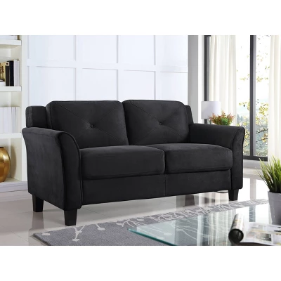 Harper Tufted Microfiber Loveseat - Lifestyle Solutions 4 Harper Tufted Microfiber Loveseat - Lifestyle Solutions - Image 2
