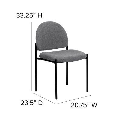 Emma And Oliver Comfort Stackable Steel Side Reception Chair 8 Emma And Oliver Comfort Stackable Steel Side Reception Chair - Image 6