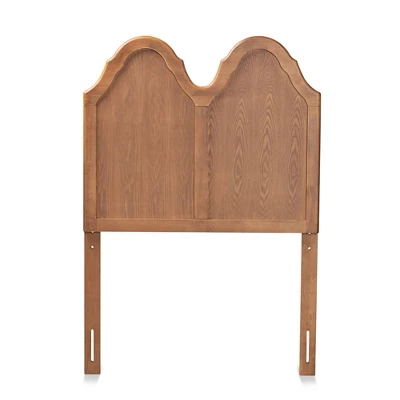 Tobin Vintage Wood Arched Headboard Walnut - Baxton Studio 3 Tobin Vintage Wood Arched Headboard Walnut - Baxton Studio