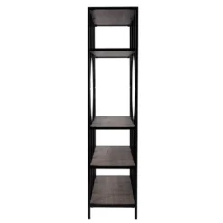 68.25" Vikrin 5 Tier Bookshelf Natural/Black - Aiden Lane -Furniture Store GUEST 8f9de98c a337 4831 b287 fe6b9a63ba35