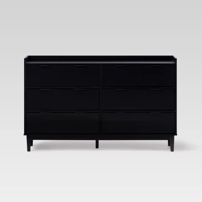 Mid-Century Modern Solid Wood 6 Drawer Double Dresser - Saracina Home 20 Mid-Century Modern Solid Wood 6 Drawer Double Dresser - Saracina Home - Image 18