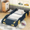Race Car-Shaped Platform Bed With Wheels And Storage - ModernLuxe -Furniture Store GUEST 908a9b84 e061 4892 9438 98b985e8324a