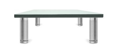 Mount-It! Clear Glass Monitor Stand Computer Desktop Riser, Tempered Glass, Fits 24, 27, 30, 32 Inch Screens, 66 Lbs. Capacity 9 Mount-It! Clear Glass Monitor Stand Computer Desktop Riser, Tempered Glass, Fits 24, 27, 30, 32 Inch Screens, 66 Lbs. Capacity - Image 7