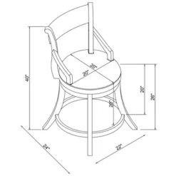 Big And Tall Gerald Counter Height Barstool Brown - Powell Company -Furniture Store GUEST 942c07fa 1149 4b15 b529 65e8095dffb0