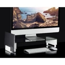 Mount-It! Tempered Glass And Aluminum Monitor Stand With USB Adapter | Fits Up To 32" Monitors | 66 Lbs. Weight Capacity 15 Mount-It! Tempered Glass And Aluminum Monitor Stand With USB Adapter | Fits Up To 32" Monitors | 66 Lbs. Weight Capacity -Furniture Store GUEST 94459db9 9e70 4947 b9f5 e9c9f5a046ed