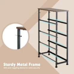 Costway Vertical Narrow Dresser Organizer Closet Storage Cabinet With Foldable Drawers -Furniture Store GUEST 94485345 d6f9 42ae 9545 5754ae9e7706
