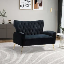 Brion 48" Contemporary Wingback Design Loveseat | KARAT HOME 39 Brion 48" Contemporary Wingback Design Loveseat | KARAT HOME -Furniture Store GUEST 9500dcf3 97c0 4516 98ea cc46cf54a0e6