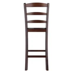 Set Of 2 Ladder Back 24" Counter Height Barstool Hardwood/Walnut - Winsome -Furniture Store GUEST 955308b5 0484 4742 b2a7 31fde11dde51