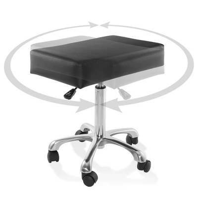 Saloniture Rolling Hydraulic Salon Stool With Large Seat - Adjustable Swivel Spa Chair With Wheels 5 Saloniture Rolling Hydraulic Salon Stool With Large Seat - Adjustable Swivel Spa Chair With Wheels - Image 3