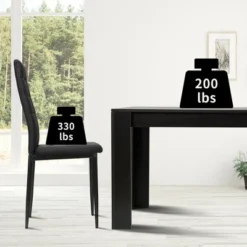 Costway 9pcs Dining Set Wood Table And 8 Fabric Chairs Home Kitchen Modern -Furniture Store GUEST 95edce58 9cc7 4d8f b733 458b0a5ab6d4