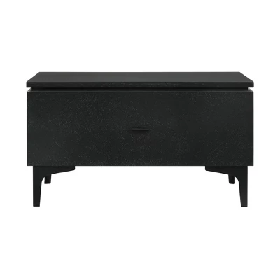 Legend 1 Drawer Nightstand Black - Armen Living 3 Legend 1 Drawer Nightstand Black - Armen Living