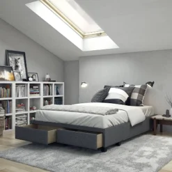 Monica Linen Upholstered Platform Bed With Storage Drawers - Eco Dream 12 Monica Linen Upholstered Platform Bed With Storage Drawers - Eco Dream -Furniture Store GUEST 96e272b8 c3b7 40e8 9d4d af382a48e22c