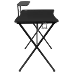 BlackArc Delta Gaming Setup: Reclining Chair With Lumbar Support & Headrest; Desk With Detachable Headphone Hook/Cupholder & Monitor Stand -Furniture Store GUEST 96e831a2 aa99 4751 9602 aa2b2bac7a62 1