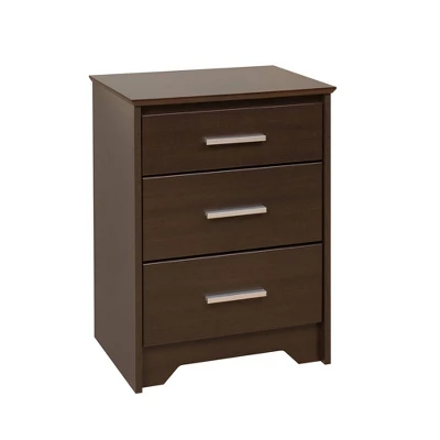 Coal Harbor 3 - Drawer Tall Nightstand - Prepac 6 Coal Harbor 3 - Drawer Tall Nightstand - Prepac - Image 4