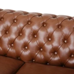 Silverdale Traditional Chesterfield Loveseat Cognac Brown/Dark Brown - Christopher Knight Home 10 Silverdale Traditional Chesterfield Loveseat Cognac Brown/Dark Brown - Christopher Knight Home -Furniture Store GUEST 9742b393 85d0 4ca6 be1a f023079f2384