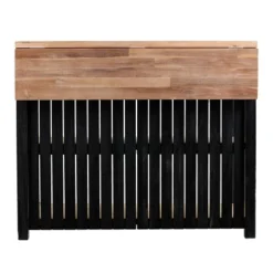 Nashhex Expandable Freestanding Kitchen Island Black/Natural - Aiden Lane -Furniture Store GUEST 9801a61d 9d4e 43c2 8c5b ea3a4a3d107b