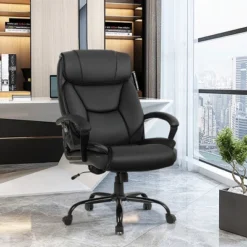 New Arrival 21 Costway Big & Tall 500lb Massage Office Chair E Xecutive PU Leather Computer Desk Chair