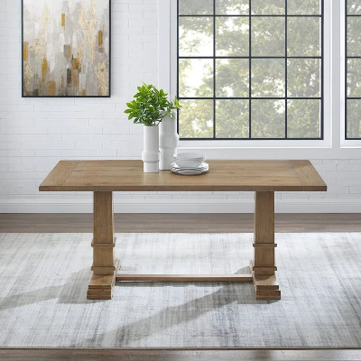 Joanna Rectangle Dining Table Rustic Brown - Crosley 7 Joanna Rectangle Dining Table Rustic Brown - Crosley - Image 5